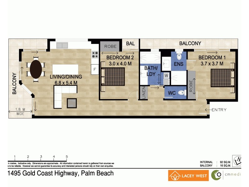 6/1495 Gold Coast Hwy, Palm Beach QLD 4221 Floorplan