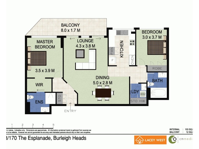 43/170 The Esplanade, Burleigh Heads QLD 4220 Floorplan