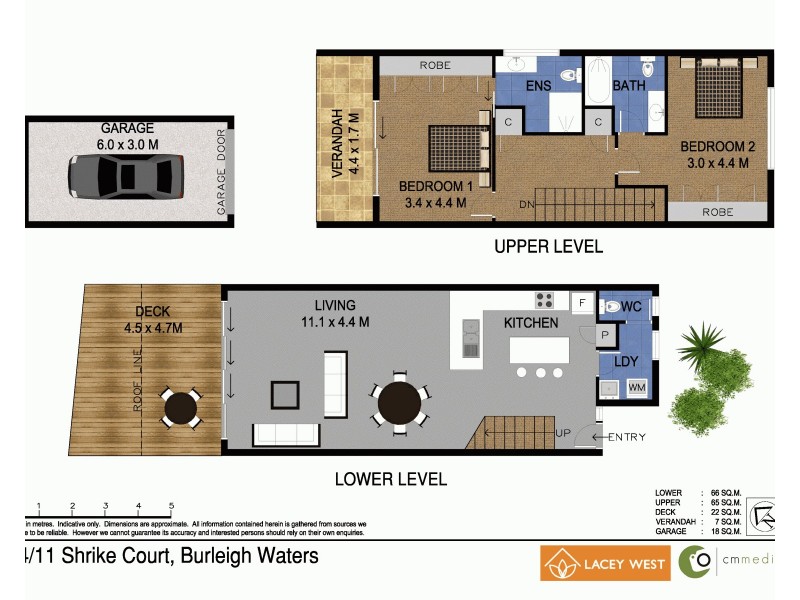 34/11 Shrike Ct, Burleigh Waters QLD 4220 Floorplan