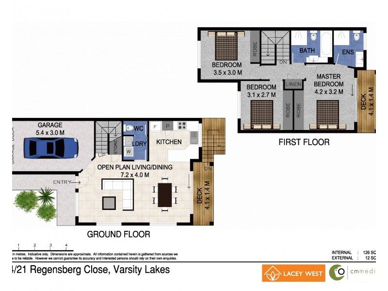 24/21 Regensberg Cl, Varsity Lakes QLD 4227 Floorplan