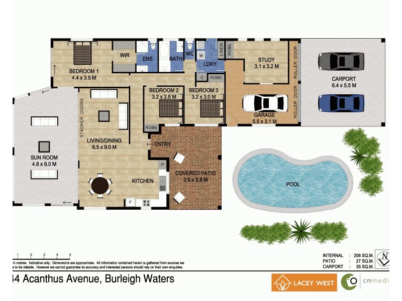 244 Acanthus Ave, Burleigh Waters QLD 4220 Floorplan