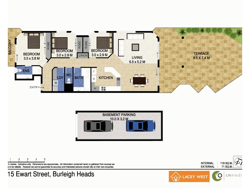 2/15 Ewart Street, Burleigh Heads QLD 4220 Floorplan