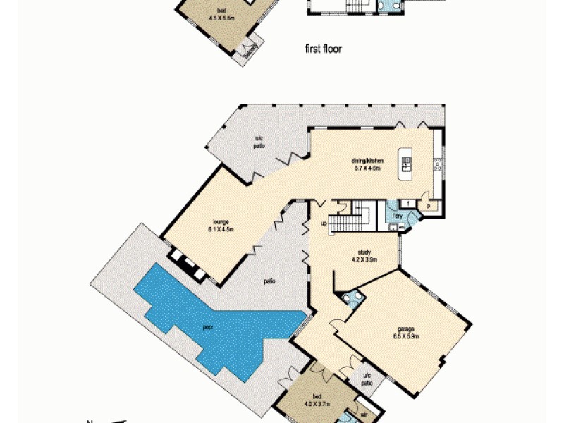8 Baker-finch Pl, Twin Waters QLD 4564 Floorplan