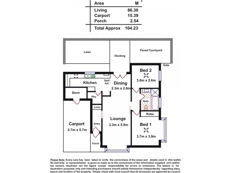 1/44 Robert Avenue, Broadview SA 5083 Floorplan