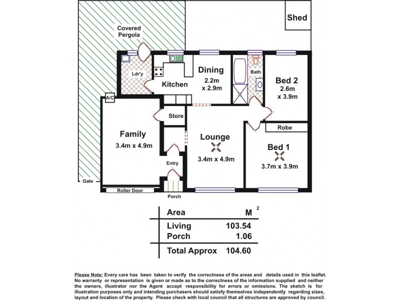 3/6 Craig Street, Greenacres SA 5086 Floorplan