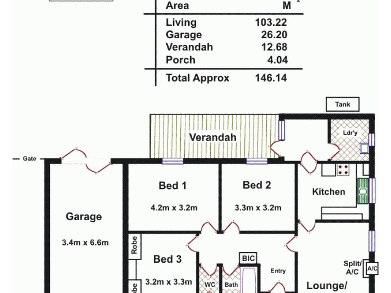 71 Lionel Avenue, Blair Athol SA 5084 Floorplan