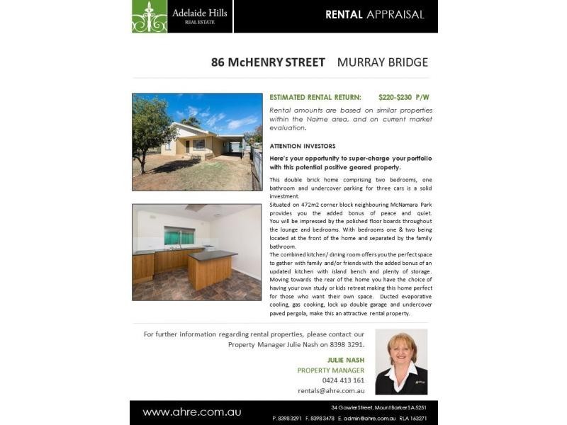 86 McHenry Street, Murray Bridge SA 5253