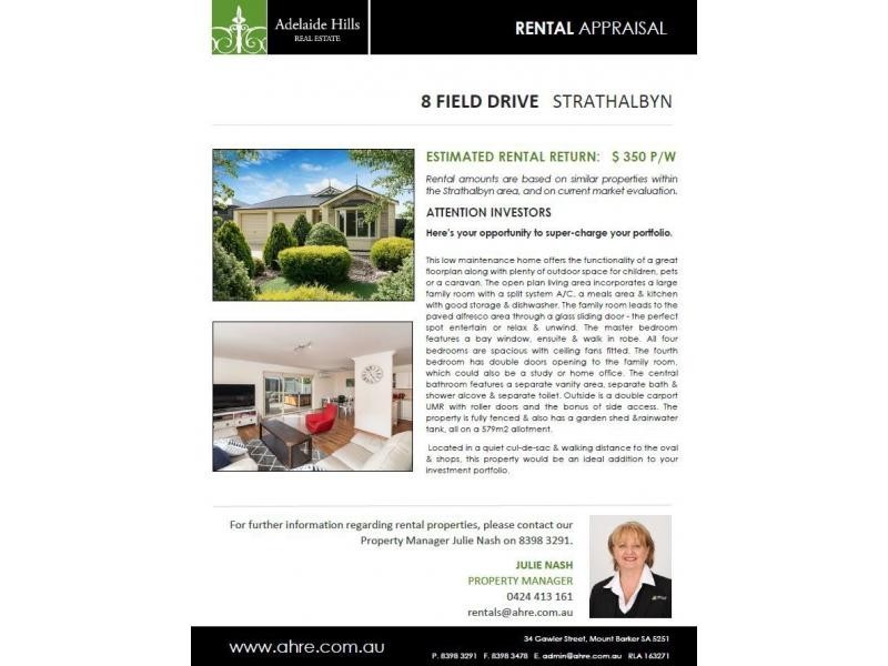 8 Field Drive, Strathalbyn SA 5255