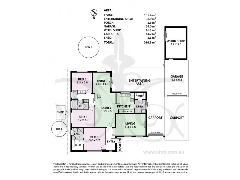 34 Parker Ave, Strathalbyn SA 5255 Floorplan