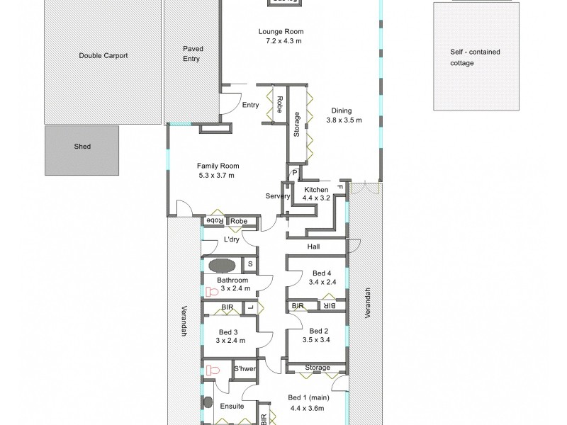 86 Arundel St, Benalla VIC 3672 Floorplan