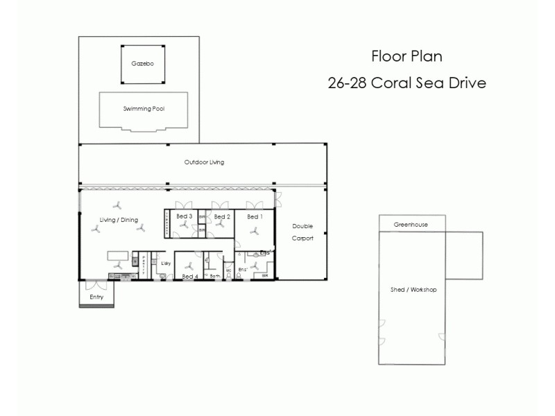 26-28 Coral Sea Drive, Mossman QLD 4873 Floorplan