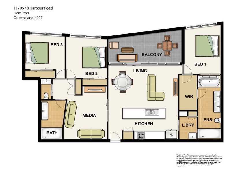 11706/8 Harbour Road, Hamilton QLD 4007