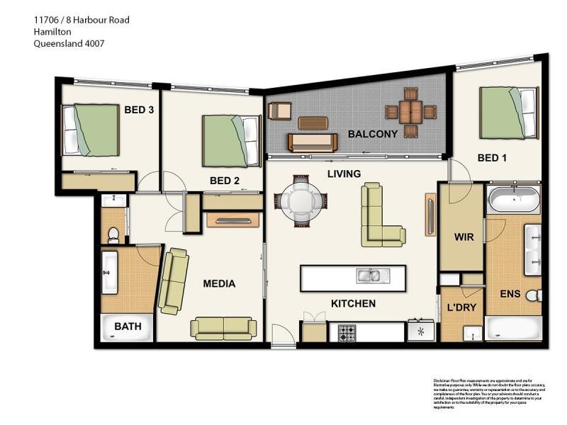 11706/ 8 Harbour Road, Hamilton QLD 4007