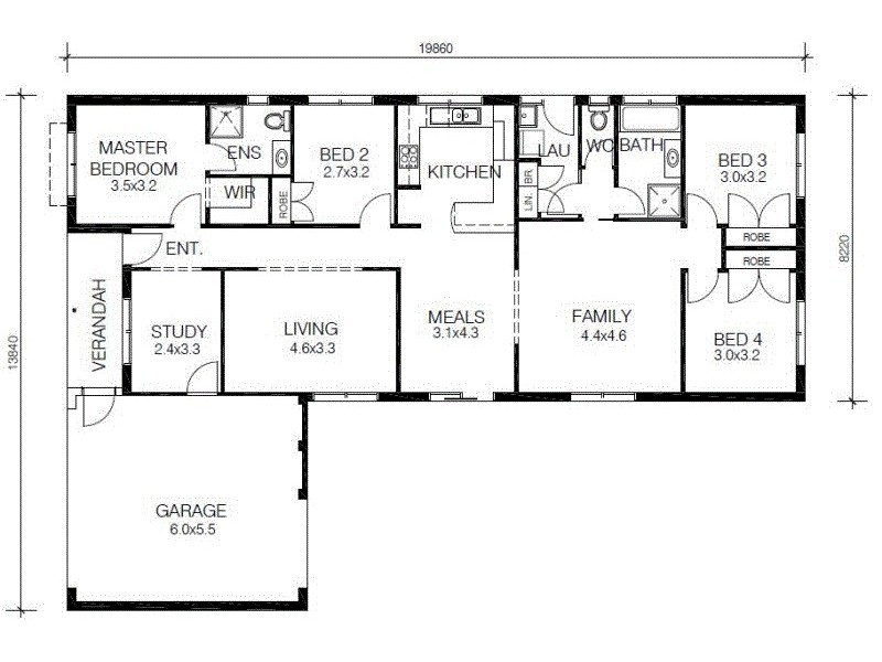 - OLIVIA DESIGN St, Cranbourne VIC 3977 Floorplan