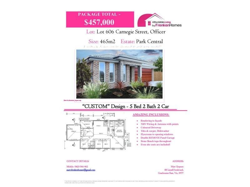 L606 Carnegie Street, Park Central, Officer VIC 3809