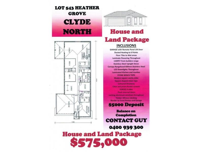 L543 Heather Grove, Clyde North VIC 3978