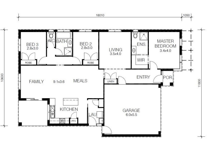 - DIAMOND DESIGN St, Cranbourne VIC 3977 Floorplan