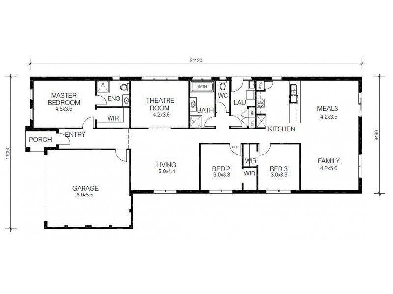 - CASTLE DESIGN St, Cranbourne VIC 3977 Floorplan