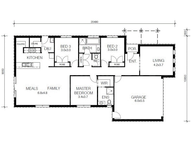 - TOPAZ DESIGN St, Cranbourne West VIC 3977 Floorplan