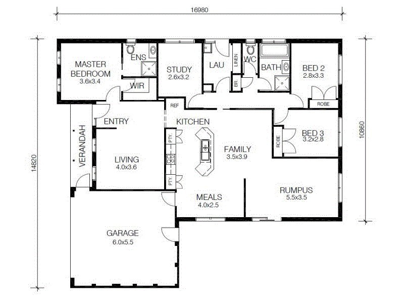 - BELLA ELITE DESIGN St, Cranbourne VIC 3977 Floorplan