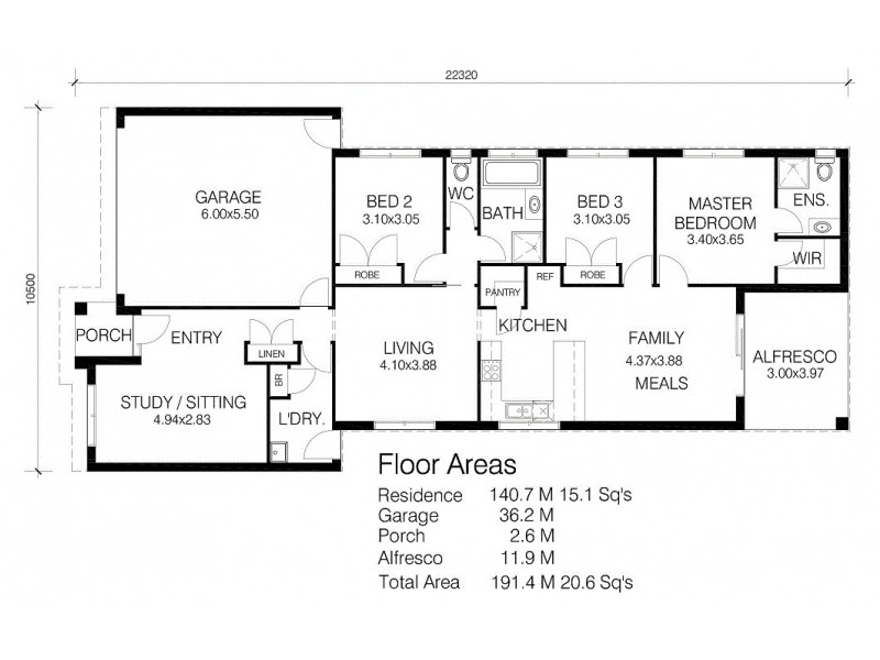 - CHIC-ARGO DESIGN St, Cranbourne VIC 3977 Floorplan