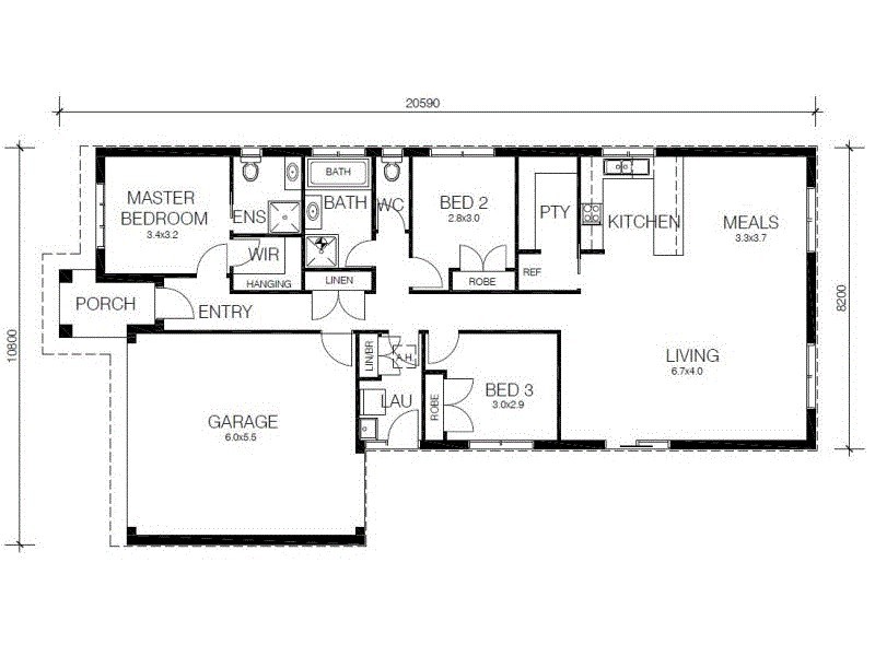 - CRYSTAL DESIGN St, Cranbourne VIC 3977 Floorplan