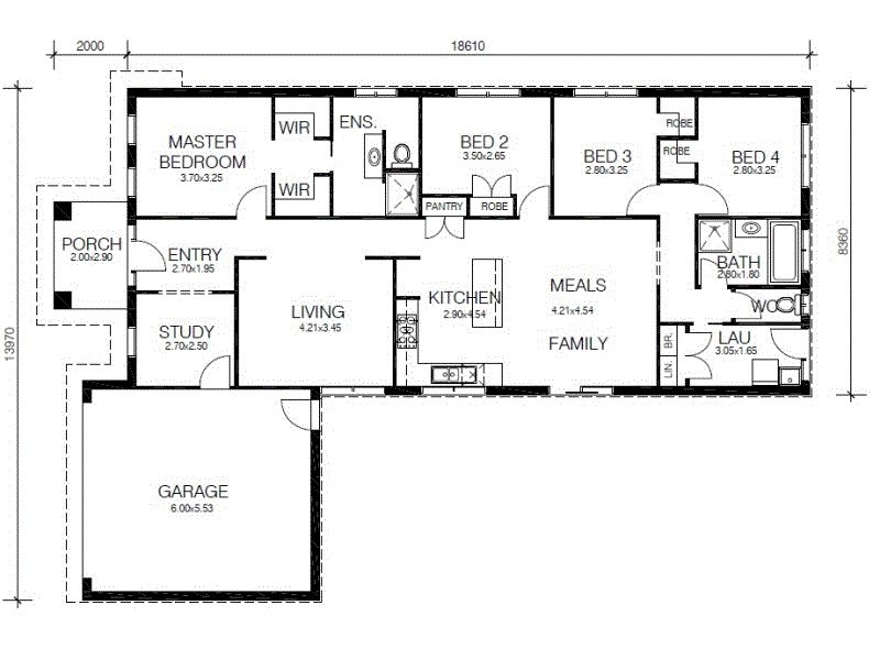 - ENTERTAINER DESIGN St, Cranbourne VIC 3977 Floorplan
