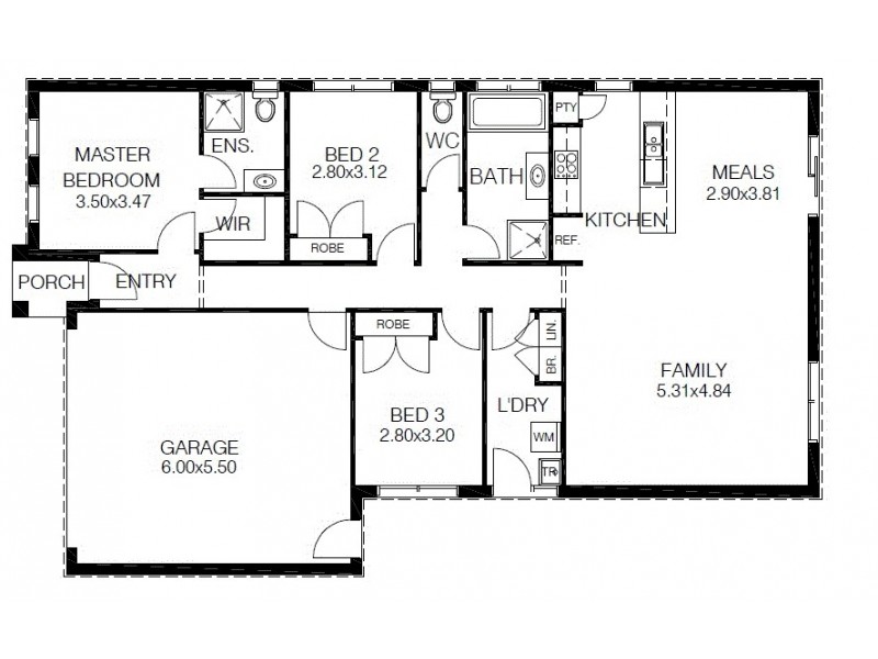 323 Romulus Crescent, Cranbourne West VIC 3977 Floorplan