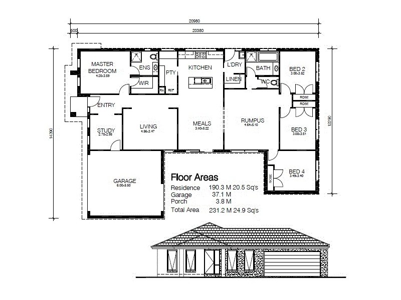 33 Chesterfield Avenue, Warragul VIC 3820 Floorplan