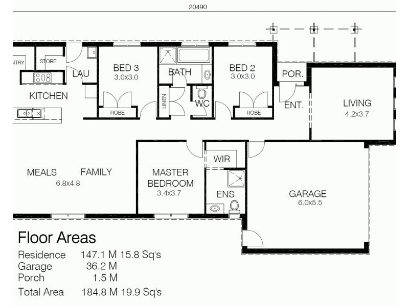 246 Evans Rd, Cranbourne West VIC 3977 Floorplan