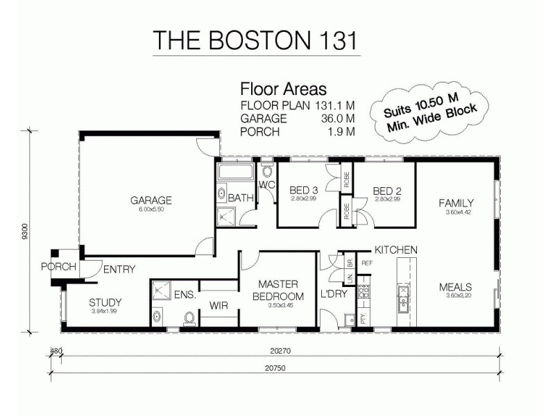 LOT 1027 MARY STREET, Officer VIC 3809 Floorplan