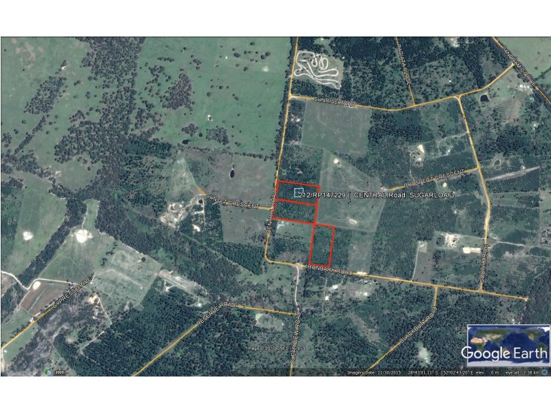 Lot 208, 211 & 212 CENTRAL & IRONBARK ROAD, Sugarloaf QLD 4380
