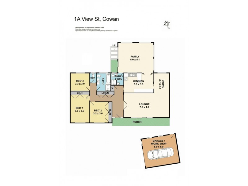 1A View Street, Cowan NSW 2081 Floorplan