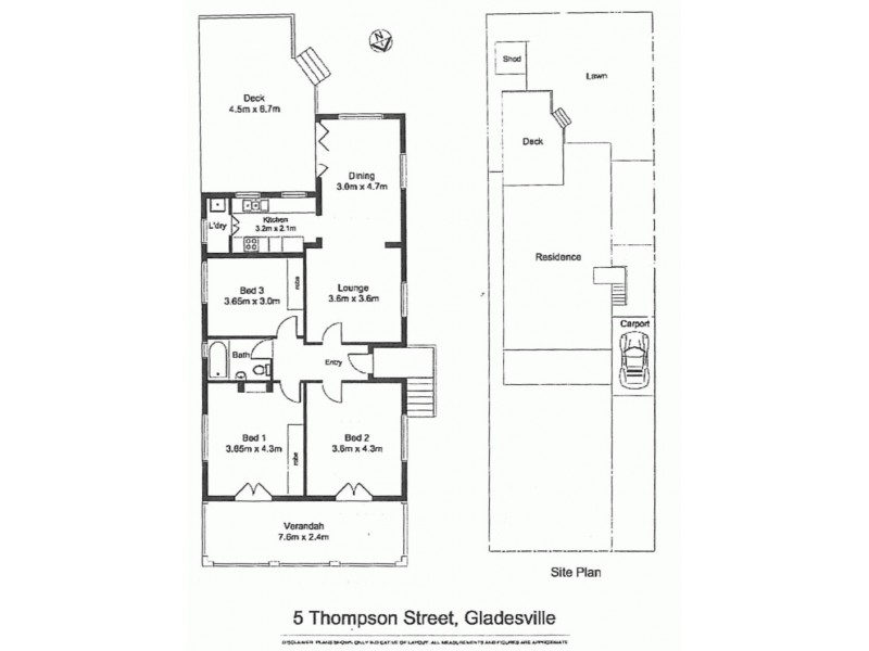 5 Thompson  Street, Gladesville NSW 2111 Floorplan