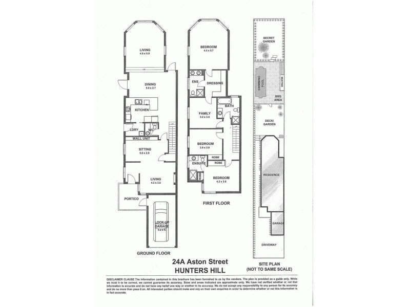 24a Aston Street, Hunters Hill NSW 2110 Floorplan