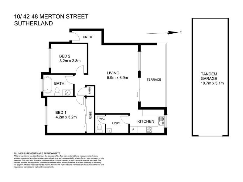10/42-48 Merton Street, Sutherland NSW 2232 Floorplan