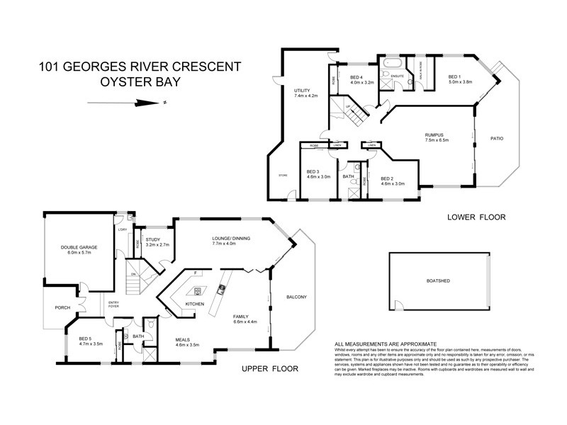 101 Georges River Crescent, Oyster Bay NSW 2225 Floorplan
