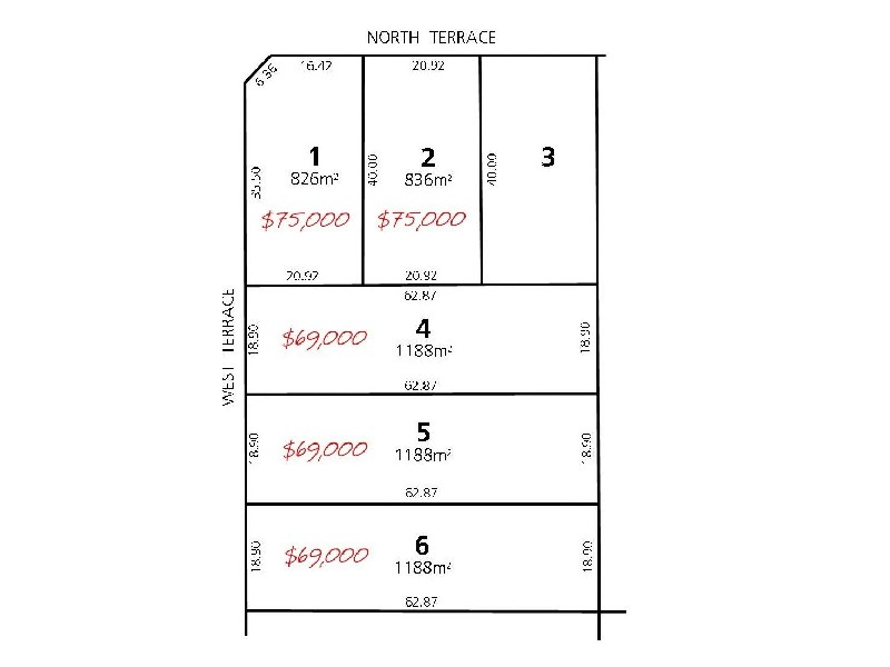 Lot 1 & 2 North Tce, Lots 4, 5 & 6 West  Terrace MINLATON 5575, Minlaton SA 5575