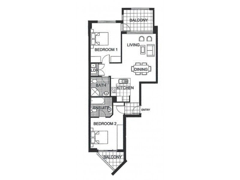 309/2 The Piazza, Wentworth Point NSW 2127 Floorplan