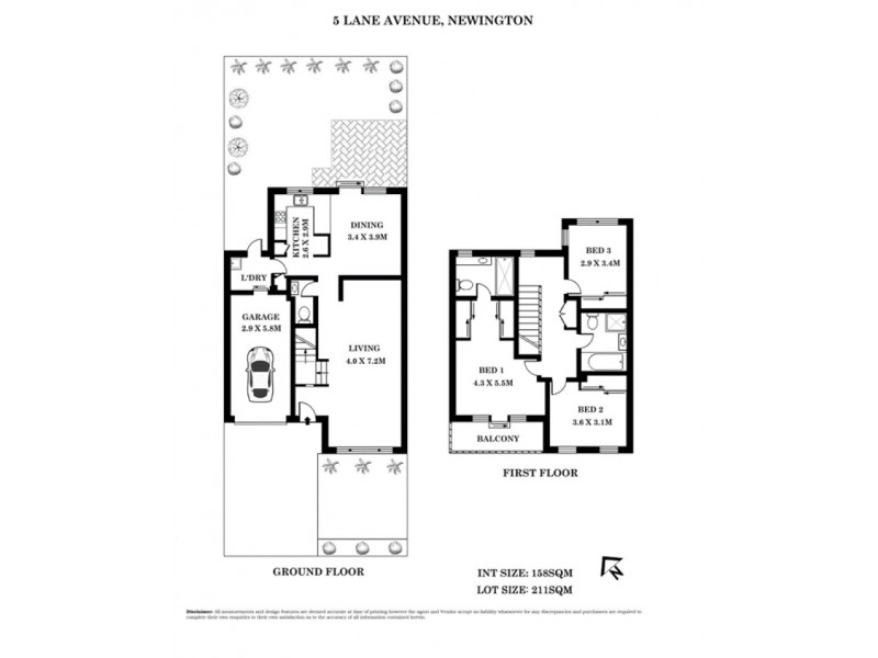 5 Lane Avenue, Newington NSW 2127 Floorplan