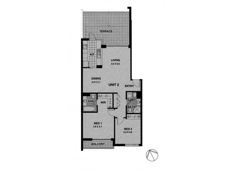 2/7 Mockridge Avenue, Newington NSW 2127 Floorplan