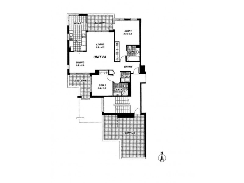 23/19 Blaxland Avenue, Newington NSW 2127 Floorplan