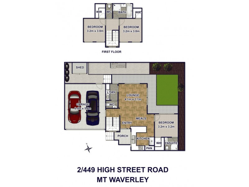 2/449 High Street  Road, Mount Waverley VIC 3149 Floorplan