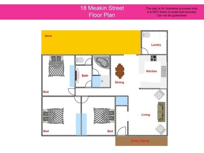 18 Meakin Street, Tuross Head NSW 2537 Floorplan