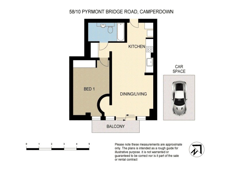 58/10 Pyrmont Bridge Road, Camperdown NSW 2050 Floorplan