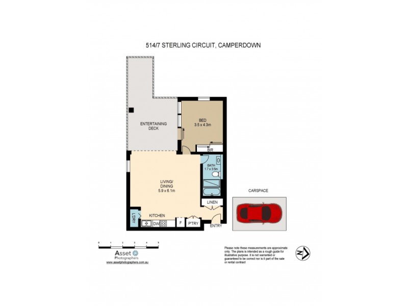 514/7 Sterling Circuit, Camperdown NSW 2050 Floorplan