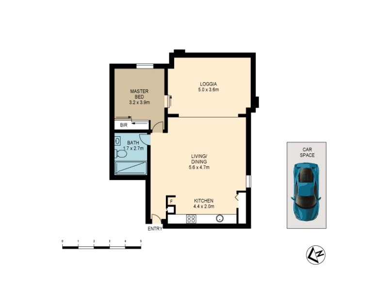 5301/8 Alexandra  Drive, Camperdown NSW 2050 Floorplan