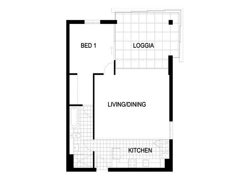 1402/2 Sterling  Circuit, Camperdown NSW 2050 Floorplan