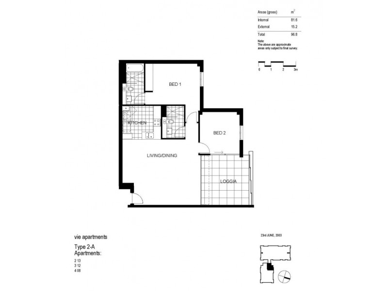 4403/6 Alexandra Drive, Camperdown NSW 2050 Floorplan