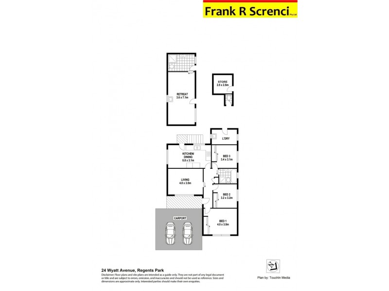 24 WYATT Avenue, Regents Park NSW 2143 Floorplan